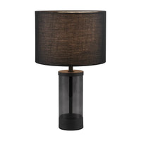 LÚZETE - LAMPADA DA TAVOLO METALLO NERO E14 GLADYS