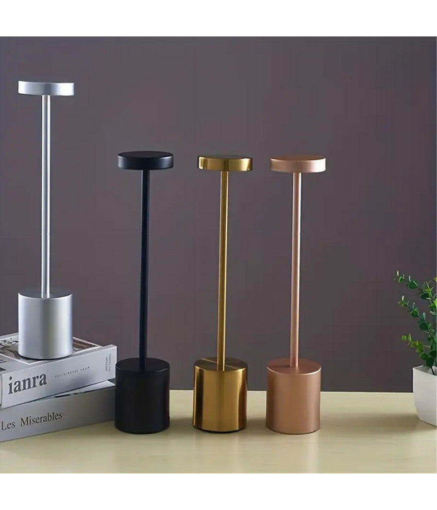 Lampada Da Tavolo Moderna Ricaricabile Usb Touch Portatile Luminosità  Regolabile         