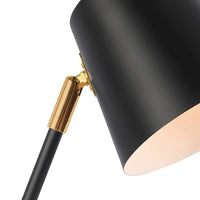 LÚZETE - LAMPADA DA TAVOLO NERO/ORO ANAYA