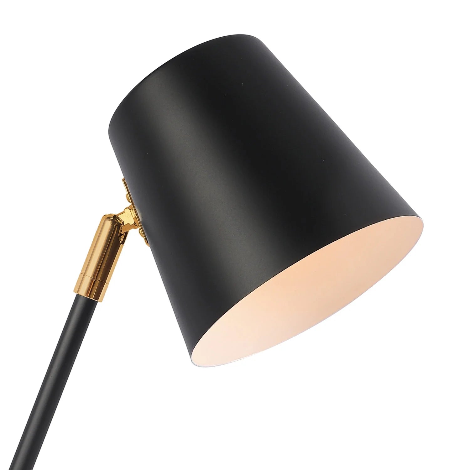 LÚZETE - LAMPADA DA TAVOLO NERO/ORO ANAYA