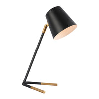 LÚZETE - LAMPADA DA TAVOLO NERO/ORO ANAYA