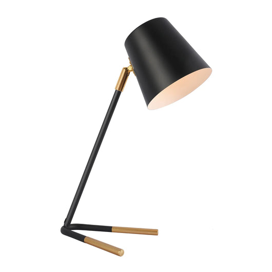 LÚZETE - LAMPADA DA TAVOLO NERO/ORO ANAYA