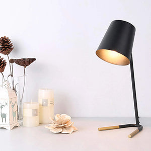 LÚZETE - LAMPADA DA TAVOLO NERO/ORO ANAYA