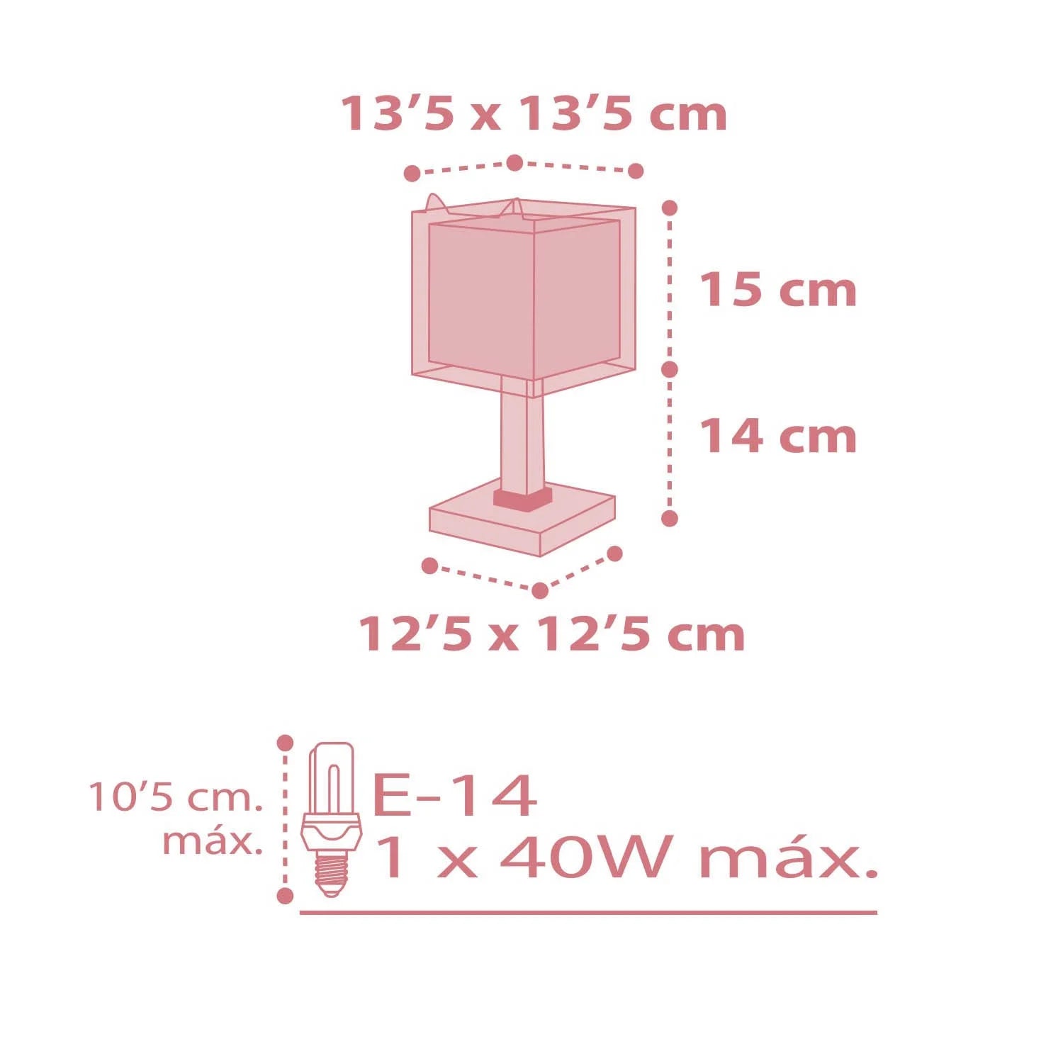 LÚZETE - LAMPADA DA TAVOLO PER BAMBINI LITTLE FOX E14