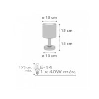 LÚZETE - LAMPADA DA TAVOLO PER BAMBINI SWEET DREAMS GREY