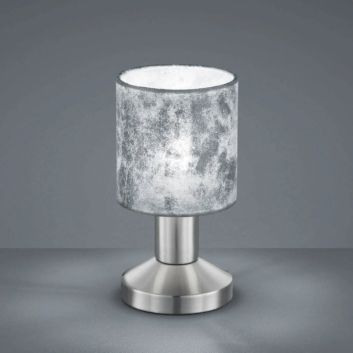 LÚZETE - LAMPADA DA TAVOLO PICCOLO PARALUME ARGENTO