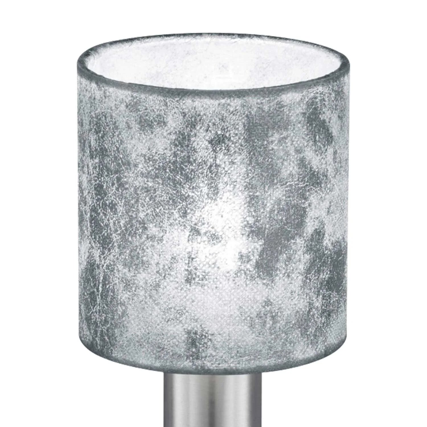 LÚZETE - LAMPADA DA TAVOLO PICCOLO PARALUME ARGENTO