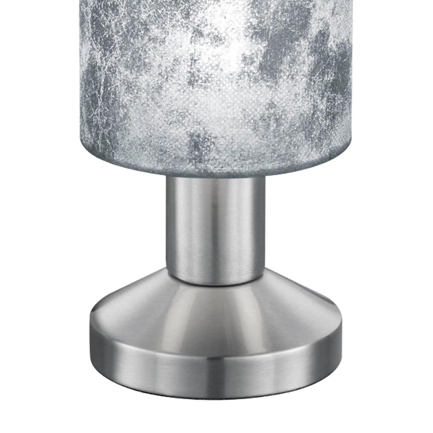 LÚZETE - LAMPADA DA TAVOLO PICCOLO PARALUME ARGENTO