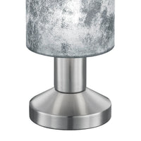 LÚZETE - LAMPADA DA TAVOLO PICCOLO PARALUME ARGENTO