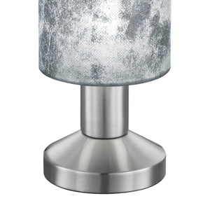 LÚZETE - LAMPADA DA TAVOLO PICCOLO PARALUME ARGENTO