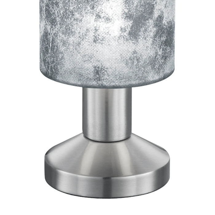 LÚZETE - LAMPADA DA TAVOLO PICCOLO PARALUME ARGENTO