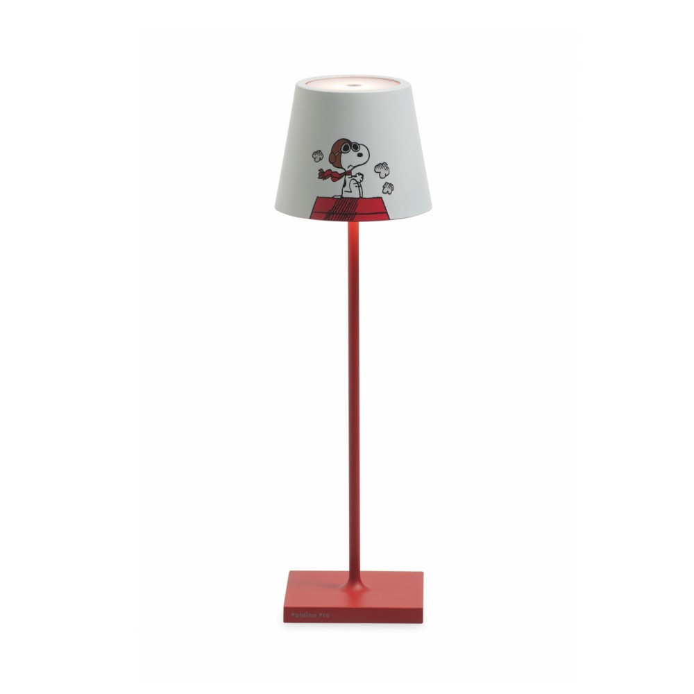 Lampada da Tavolo Poldina Pro Peanuts - Aviator ricaricabile e dimmerabile con batteria fino a 12 ore. Per uso esterno IP65