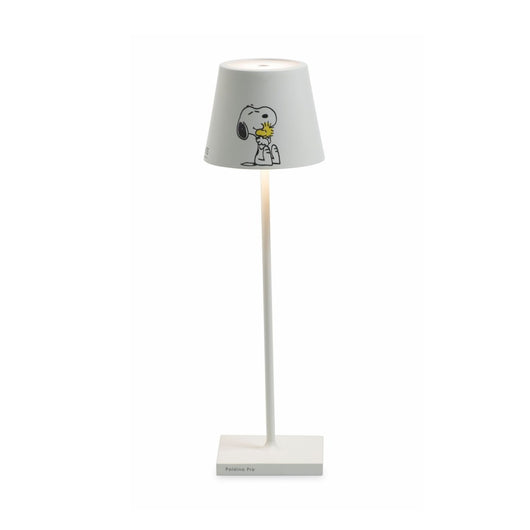 Lampada da Tavolo Poldina Pro Peanuts - Friends ricaricabile e dimmerabile con batteria fino a 12 ore. Per uso esterno IP65
