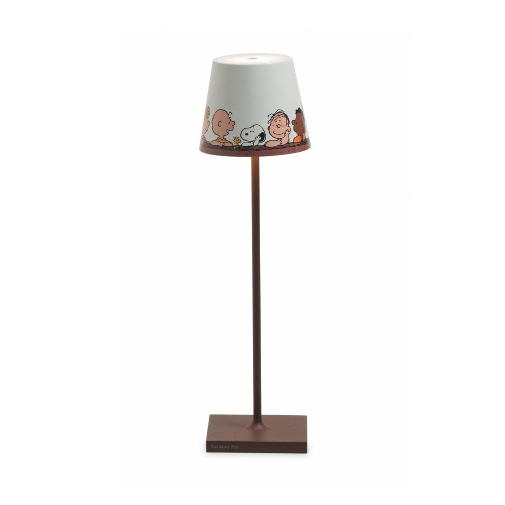 Lampada da Tavolo Poldina Pro Peanuts - Together ricaricabile e dimmerabile con batteria fino a 12 ore. Per uso esterno IP65