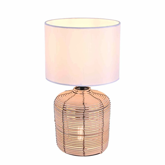LÚZETE - LAMPADA DA TAVOLO RATTAN 35CM ELARA