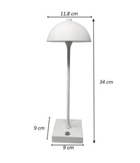 Lampada Da Tavolo Ricaricabile Usb 10w 3 Colorazione Luce Nero Bianco Oro D28-3c         