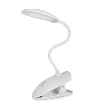 Lampada Da Tavolo Scrivania A Led Luce Ricaricabile Touch Snodabile Con Pinza         