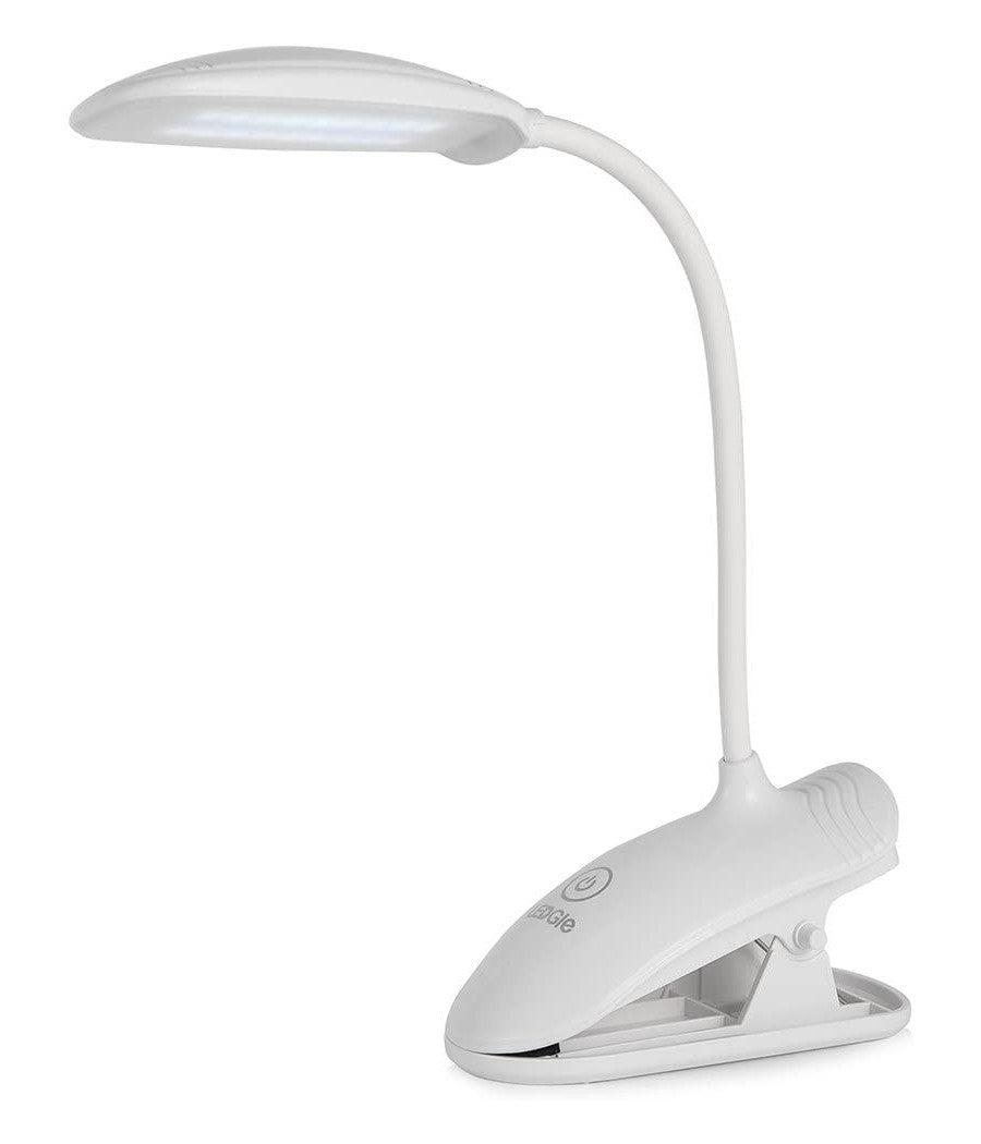 Lampada Da Tavolo Scrivania A Led Luce Ricaricabile Touch Snodabile Con Pinza         