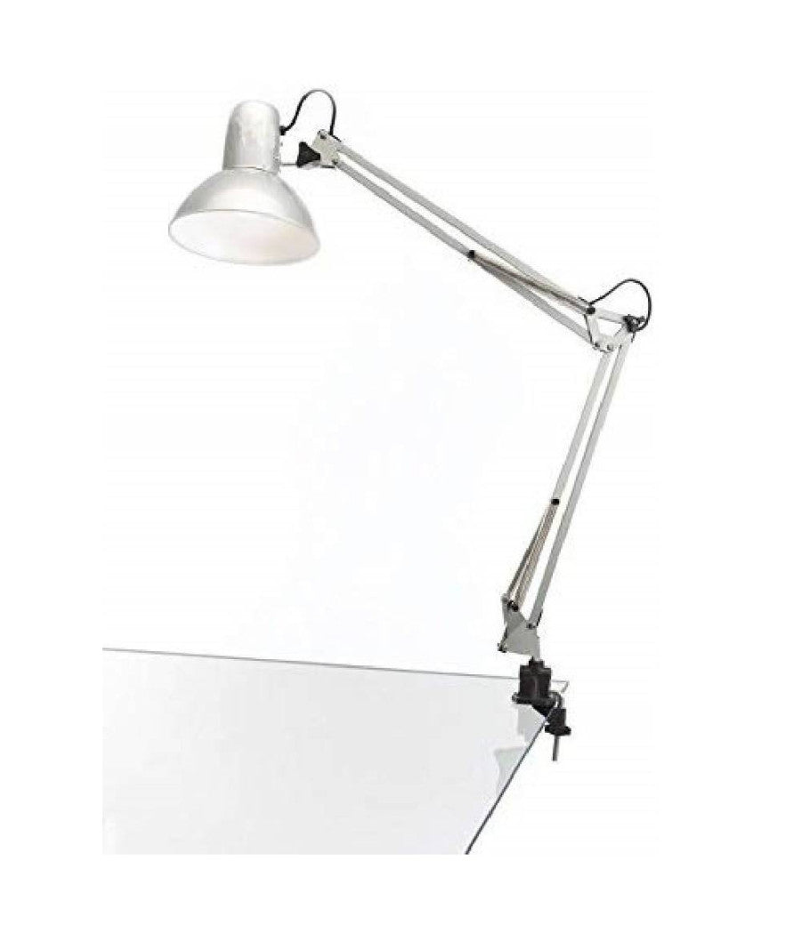 Lampada Da Tavolo Scrivania Braccio Snodato Base Clip 33x33cm Estetista Manicure         