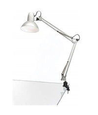 Lampada Da Tavolo Scrivania Braccio Snodato Base Clip 33x33cm Estetista Manicure         