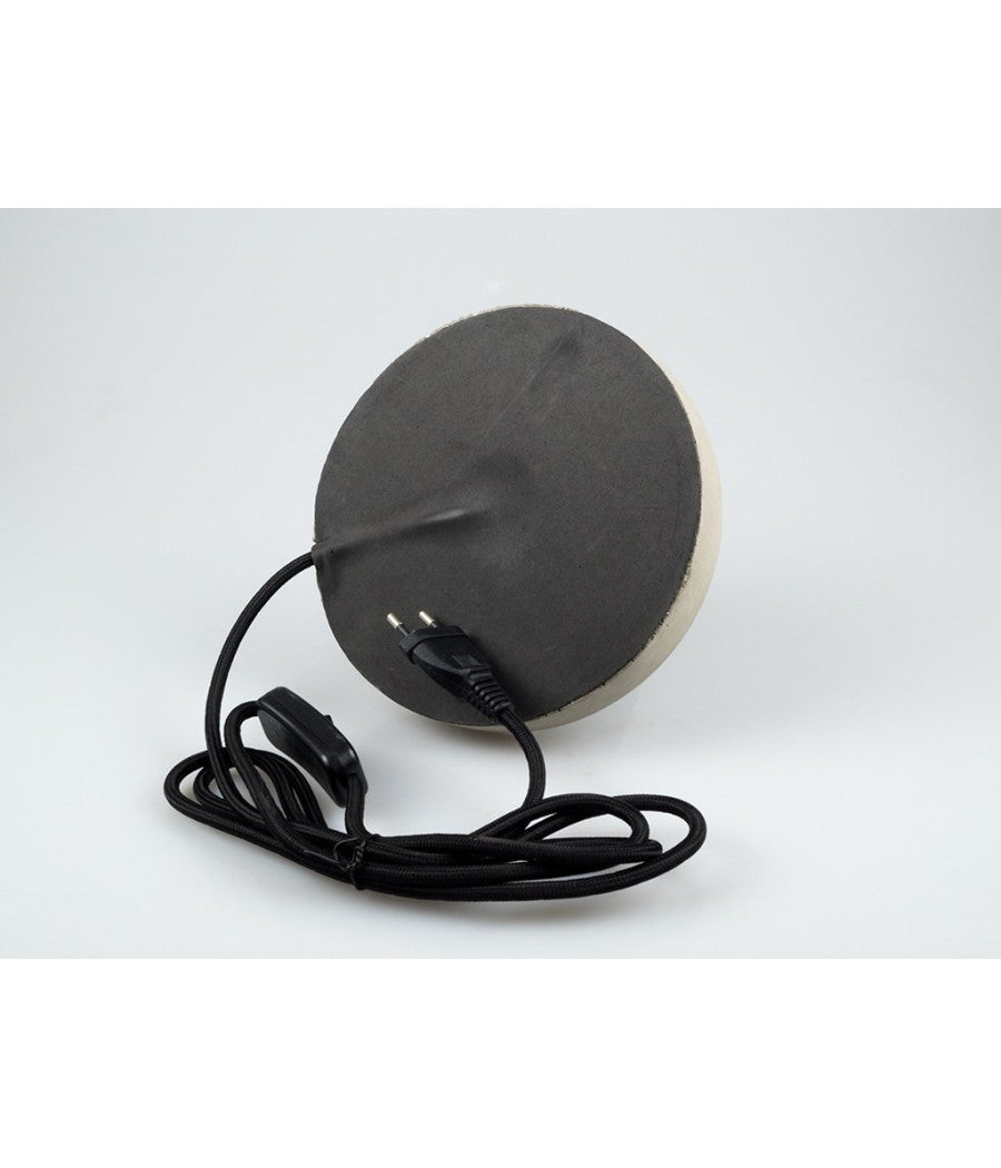 Lampada Da Tavolo Scrivania Per Casa Ufficio In Calcestruzzo Effetto Pietra         