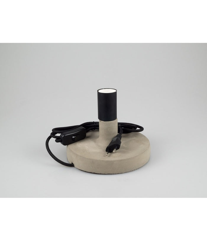 Lampada Da Tavolo Scrivania Per Casa Ufficio In Calcestruzzo Effetto Pietra         