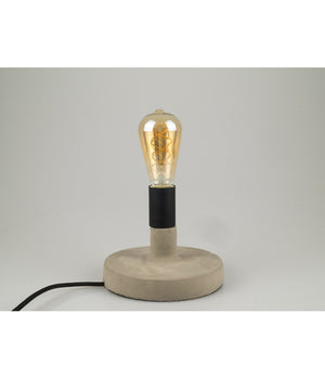 Lampada Da Tavolo Scrivania Per Casa Ufficio In Calcestruzzo Effetto Pietra         