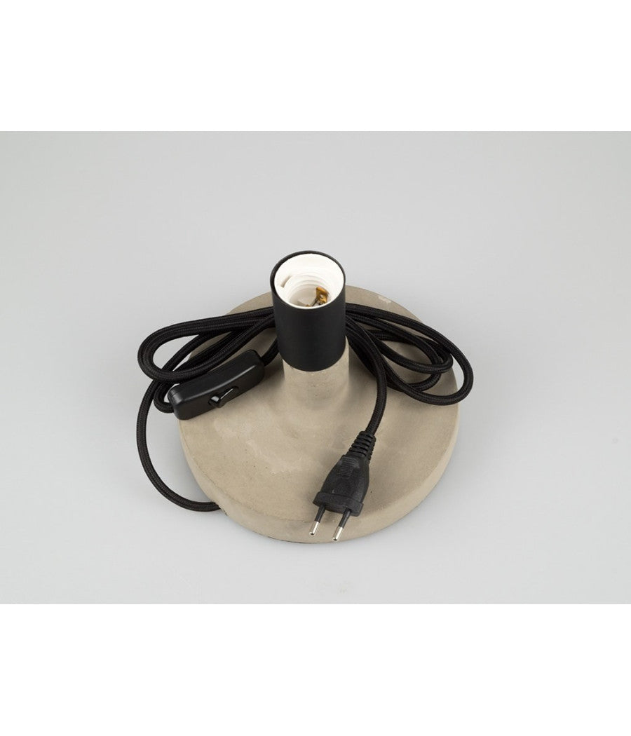 Lampada Da Tavolo Scrivania Per Casa Ufficio In Calcestruzzo Effetto Pietra         