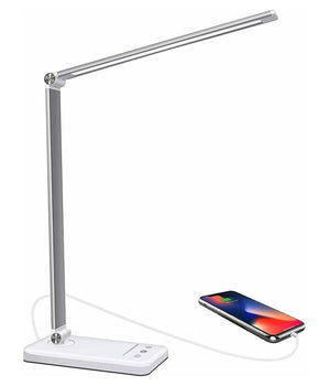Lampada Da Tavolo Scrivania Touch Pieghevole 180° Luce 52 Led 5 Colori Ek009a         