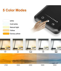 Lampada Da Tavolo Scrivania Touch Pieghevole 180° Luce 52 Led 5 Colori Ek009a         