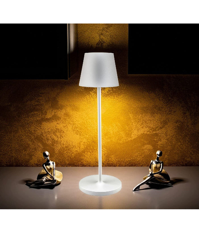Lampada Da Tavolo Senza Fili Led Bianca Dimmerabile Touch Luce Bianca Calda 2 W         