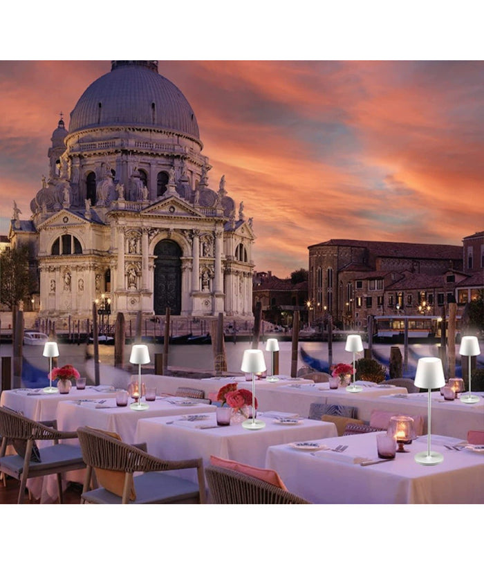 Lampada Da Tavolo Senza Fili Led Bianca Dimmerabile Touch Luce Bianca Calda 2 W         