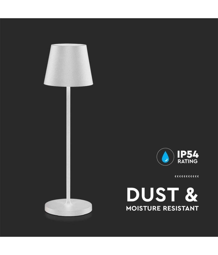 Lampada Da Tavolo Senza Fili Led Bianca Dimmerabile Touch Luce Bianca Calda 2 W         