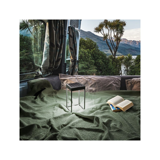 Lampada da tavolo solare e ricaricabile CAGE di Perenz Grigio Scuro H30cm