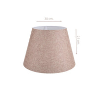 Lampada da tavolo treppiede bianco e paralume tessuto colore beige PIKOBI2634
