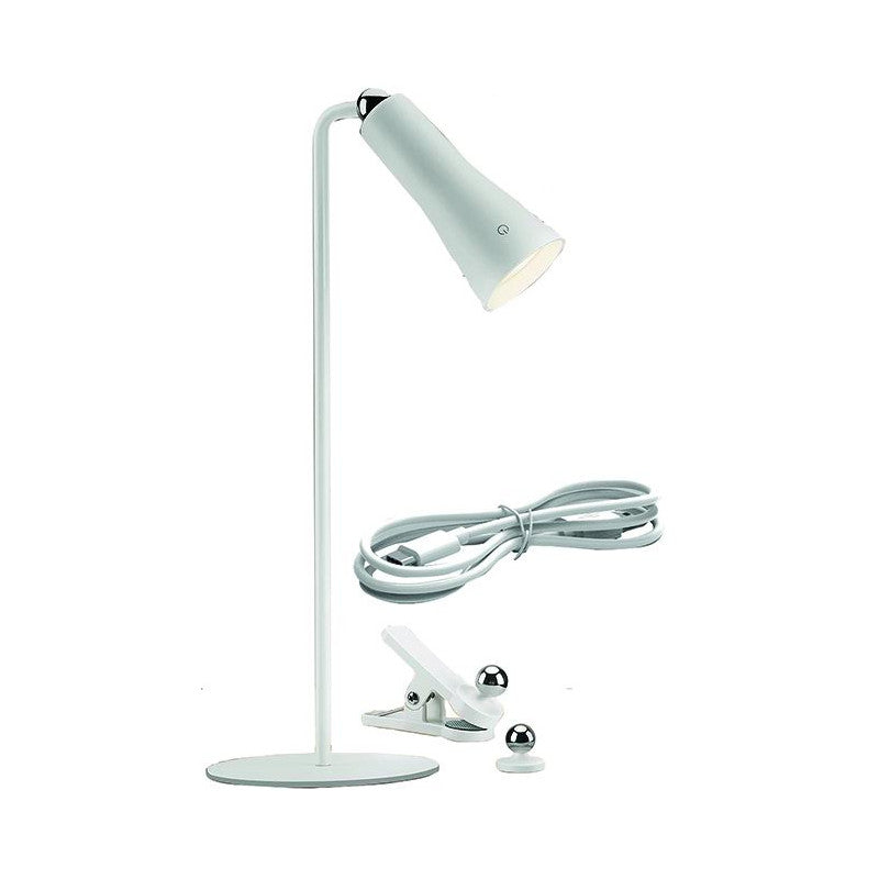 Lampada da tavolo Vigor led, sophia 4in1 130 lm, bianca