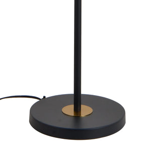 LÚZETE - LAMPADA DA TERRA 3 LUCI FERRO NERO BRONZO VECCHIO TULIPANI BIANCHI NICOLETTA