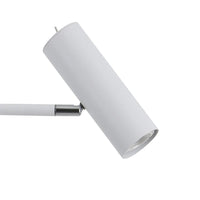 LÚZETE - LAMPADA DA TERRA ADARA ACCIAIO VERNICIATO BIANCO