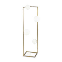 Lampada Da Terra Angolo Pt5 Ottone Ideal-Lux