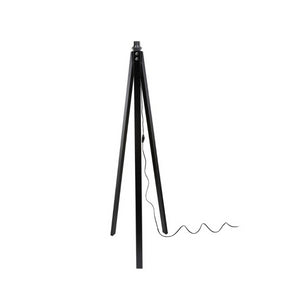 Lampada da terra DECONE3566 con piantana nera e paralume nero