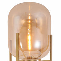 LÚZETE - LAMPADA DA TERRA DORATO/AMBER CORDELIA