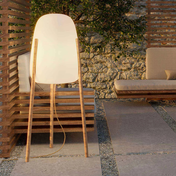 LÚZETE - LAMPADA DA TERRA ESTERNA ROCKET 145 IN&OUT CAVO DI JUTA