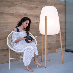 LÚZETE - LAMPADA DA TERRA ESTERNA ROCKET 145 IN&OUT CAVO DI JUTA