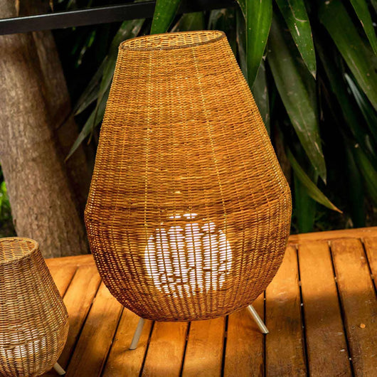 LÚZETE - LAMPADA DA TERRA ESTERNA SAONA 70 CAVO JUTA IN & OUT