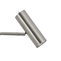 LÚZETE - LAMPADA DA TERRA IN ACCIAIO NICHEL SATINATO ADARA