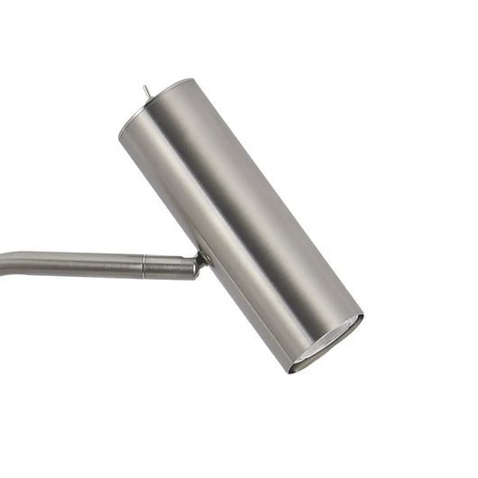 LÚZETE - LAMPADA DA TERRA IN ACCIAIO NICHEL SATINATO ADARA