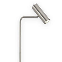 LÚZETE - LAMPADA DA TERRA IN ACCIAIO NICHEL SATINATO ADARA