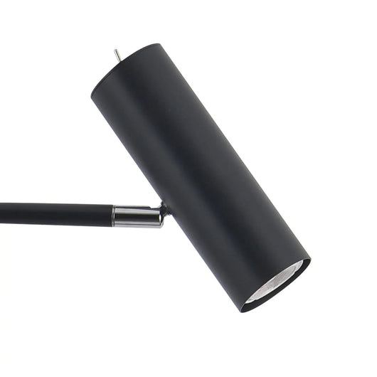 LÚZETE - LAMPADA DA TERRA IN ACCIAIO VERNICIATO NERO ADARA