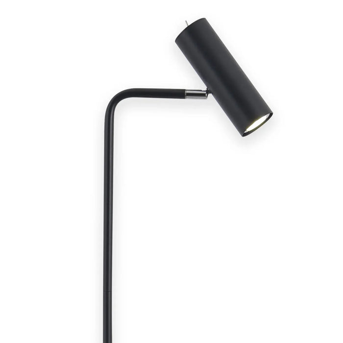 LÚZETE - LAMPADA DA TERRA IN ACCIAIO VERNICIATO NERO ADARA