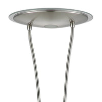 LÚZETE - LAMPADA DA TERRA LED ARTEMIS 19W+5W 3000K USB NICKEL